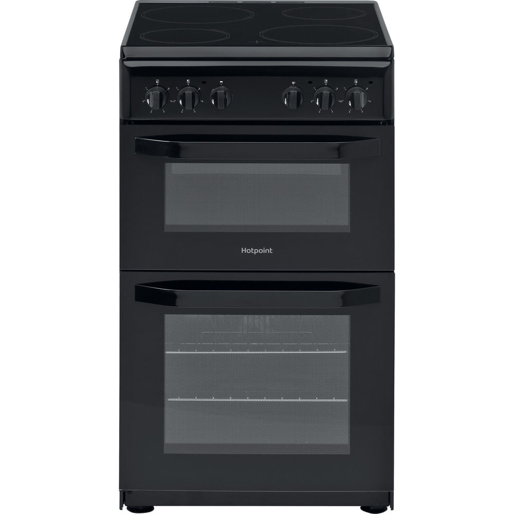 Hotpoint 50cm Twin Cavity Cooker | HD5V92KCB/UK