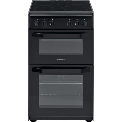 Hotpoint 50cm Twin Cavity Cooker | HD5V92KCB/UK