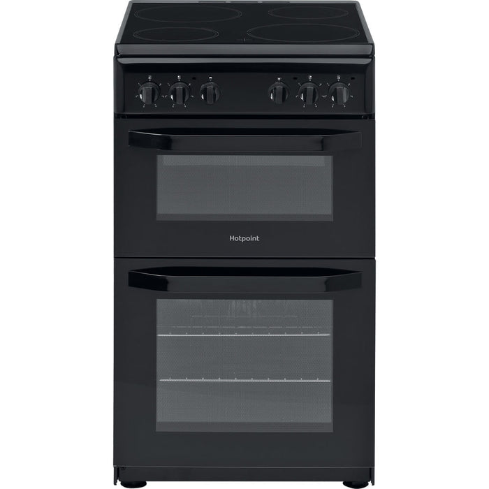 Hotpoint 50cm Twin Cavity Cooker | HD5V92KCB/UK
