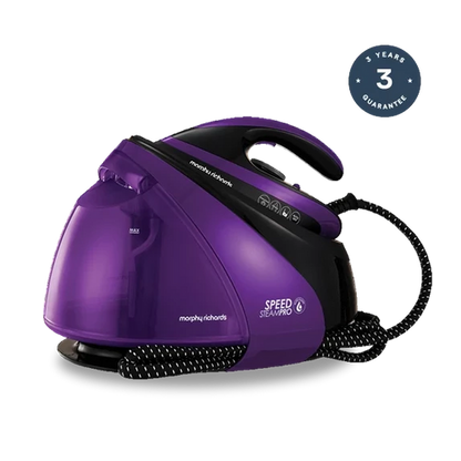 Morphy Richards 332102 Steam Generator Iron Easy Clean, De-Scale, Ceramic Soleplate, Lilac