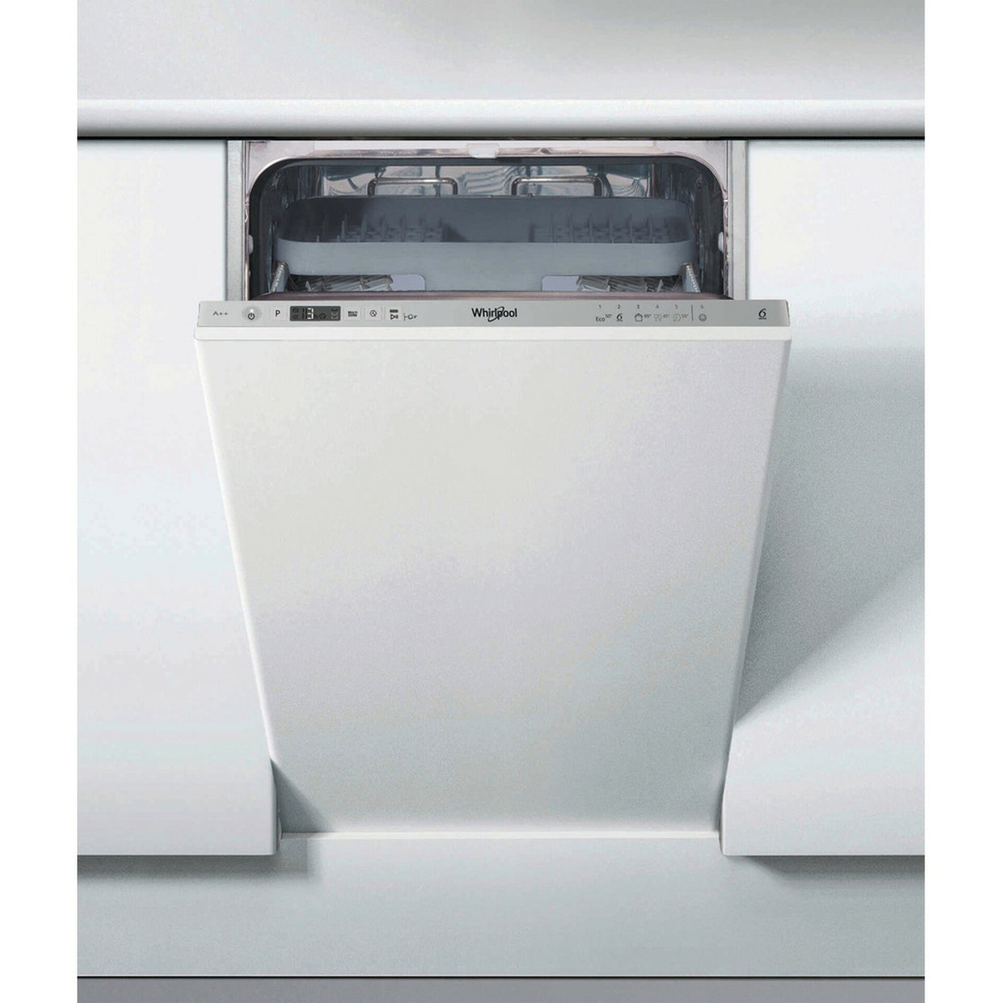 Whirlpool, WSIC3M27CUKN, Slim Dishwasher 10place, White