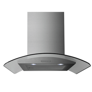 BELLING CHIM904GSTA Chimney Hood 90cm Curved Glass | Stainless Steel