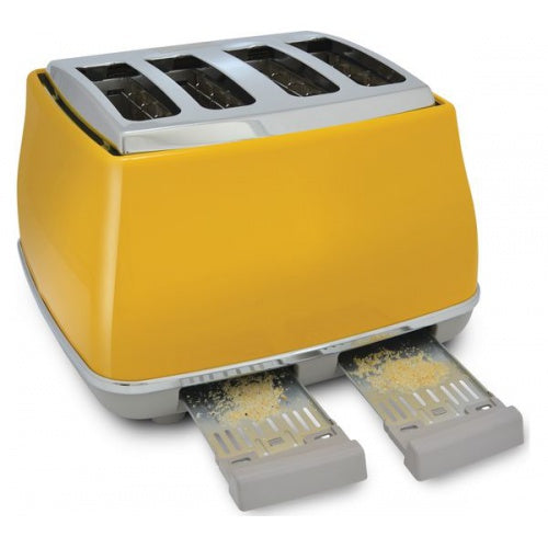 Delonghi Icona Capitals 4-Slice Toaster in Yellow - CTOC4003Y