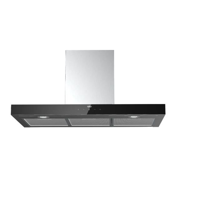 BELLING 90CM LINEAR BOX STYLE COOKER HOOD STAINLESS STEEL & BLACK | LIN900STA