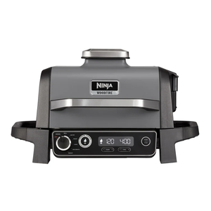 Ninja Woodfire 2400W Outdoor Electric BBQ Grill & Smoker - Grey & Black | OG701UK