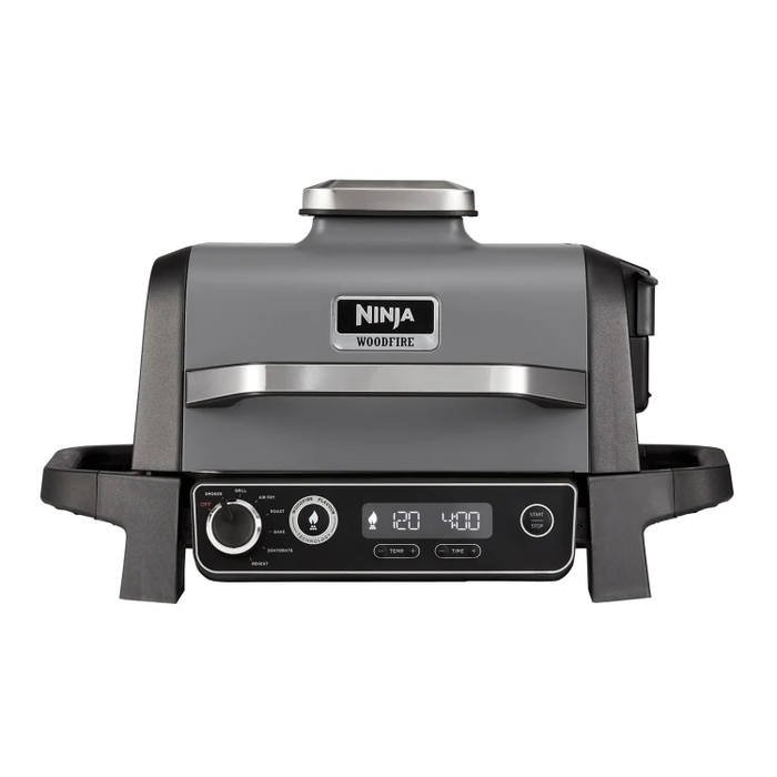 Ninja Woodfire 2400W Outdoor Electric BBQ Grill & Smoker - Grey & Black | OG701..Until 5th September