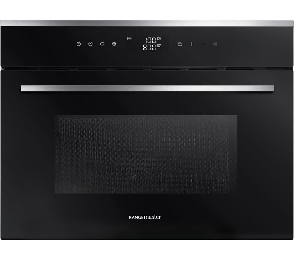 RANGEMASTER RMB45MCBL/SS Built-in Combination Microwave - Black & Stainless Steel