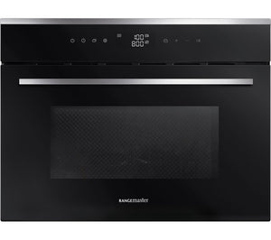 RANGEMASTER RMB45MCBL/SS Built-in Combination Microwave - Black & Stainless Steel