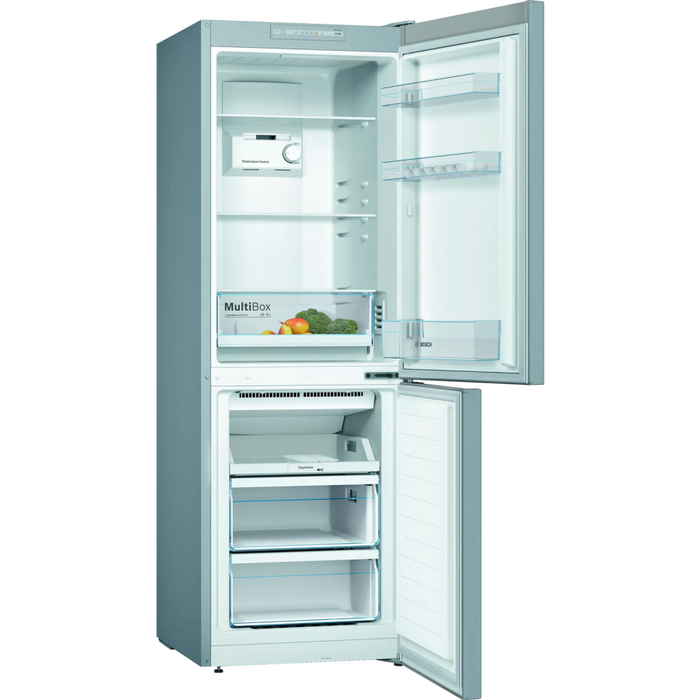 Bosch KGN33NLEAG 176 x 60cm, Frost Free, Fridge Freezer, Stainless Steel