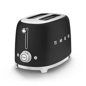 SMEG TSF01BLMUK MATTE BLACK 2 SLICE TOASTER