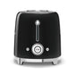 Smeg 50's Retro Style Aesthetic 2 Slice Toaster | TSF01BLUK | Black