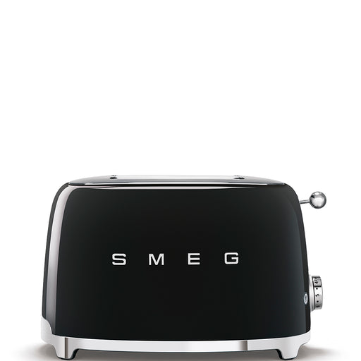 Smeg 50's Retro Style Aesthetic 2 Slice Toaster | TSF01BLUK | Black