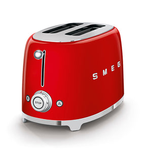 SMEG 50’S RETRO STYLE 2 SLICE RED TOASTER TSF01RDUK