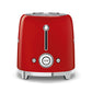 SMEG 50’S RETRO STYLE 2 SLICE RED TOASTER TSF01RDUK