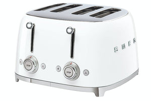 Smeg 50's Retro Style 4 Slice Toaster | TSF03WHUK | White