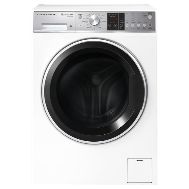 FISHER & PAYKEL 10KG 1400 SPIN WASHING MACHINE IN WHITE | WH1060S1...5 YEAR WARRANTY..HOT AND COLD WATER  FEED