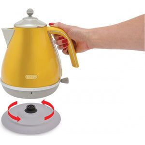 Delonghi Icona Capitals 1.7L Jug Kettle in Yellow Model - KBOC3001Y