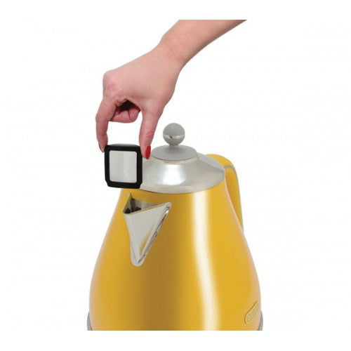 Delonghi Icona Capitals 1.7L Jug Kettle in Yellow Model - KBOC3001Y