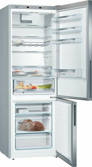 BOSCH Series 6 Freestanding Fridge-Freezer – Stainless steel... | KGE49AICAG