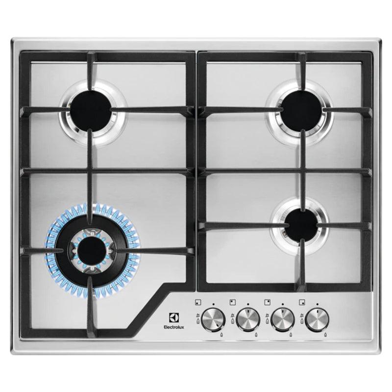 Electrolux 60CM 4 Zone Gas Hob - Stainless Steel | KGS6436BX