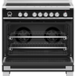 FISHER & PAYKEL 90CM 5 ZONE INDUCTION RANGE COOKER IN BLACK | OR90SCI6B1