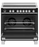 FISHER & PAYKEL 90CM 5 ZONE INDUCTION RANGE COOKER IN BLACK | OR90SCI6B1