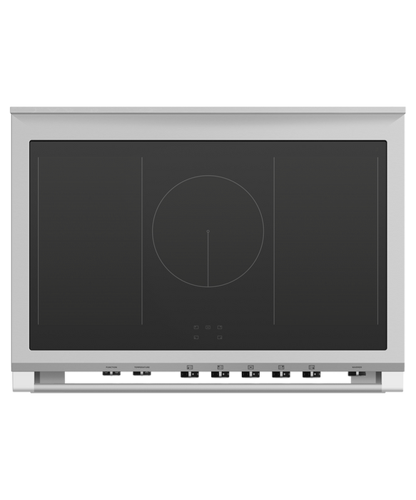 FISHER & PAYKEL 90CM 5 ZONE INDUCTION RANGE COOKER IN BLACK | OR90SCI6B1