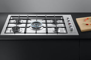 FISHER & PAYKEL CG905DWNGFCX3 90CM FLUSH FITTING NATURAL GAS HOB *** IN STOCK***