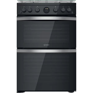 Indesit ID67G0MCB/UK Double Cooker - Black