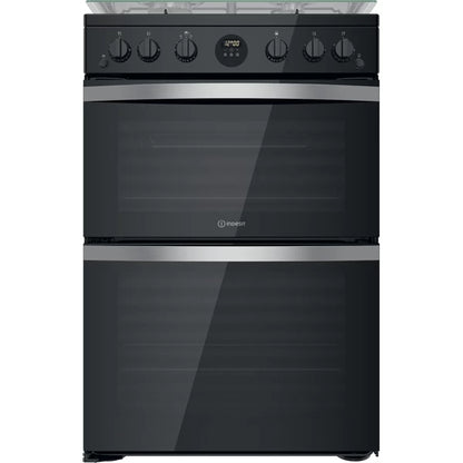 Indesit ID67G0MCB/UK Double Cooker - Black