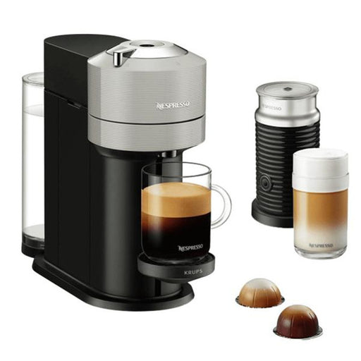 Nespresso Krups Vertuo Next kaffemaskin ljusgrå kaffebryggare YY4298FD