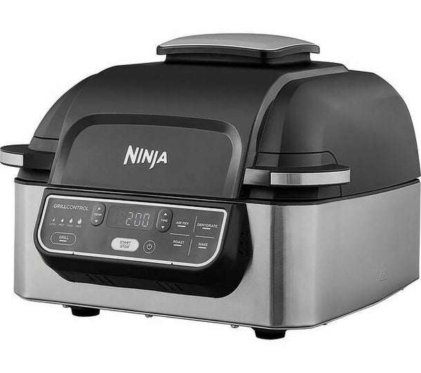 Ninja AG301UK Foodi Health Grill & Air Fryer Black/Stainless Steel -  Atlantic Electrics