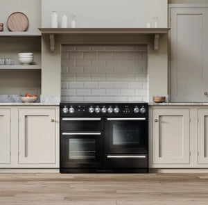 Rangemaster Nexus Electric Induction 110 Range Cooker Black Chrome | NEX110EIBL/C