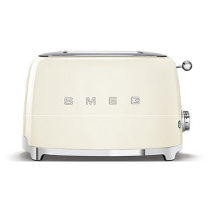 Smeg 50's Retro style 2 Slice White CREAM TOASTER TSF01CRUK