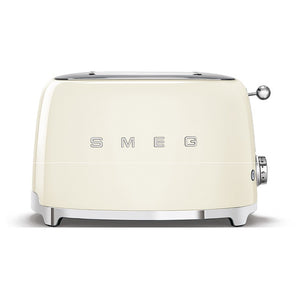 Smeg 50's Retro style 2 Slice White CREAM TOASTER TSF03CRUK